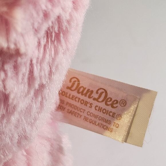 Dan Dee 14" Pink Bear in Ladybug Costume Plush Stuffed Animal Toy Hearts Glitter - Picture 7 of 10